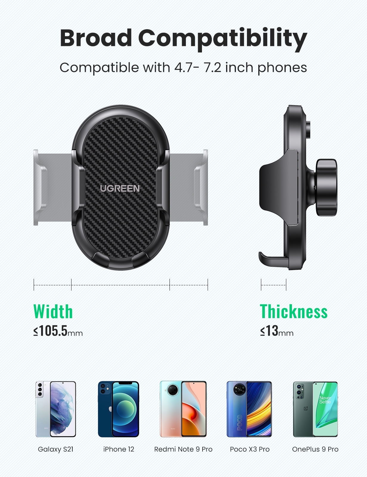 20473 Waterfall-Shaped Suction Cup Phone Mount - image7