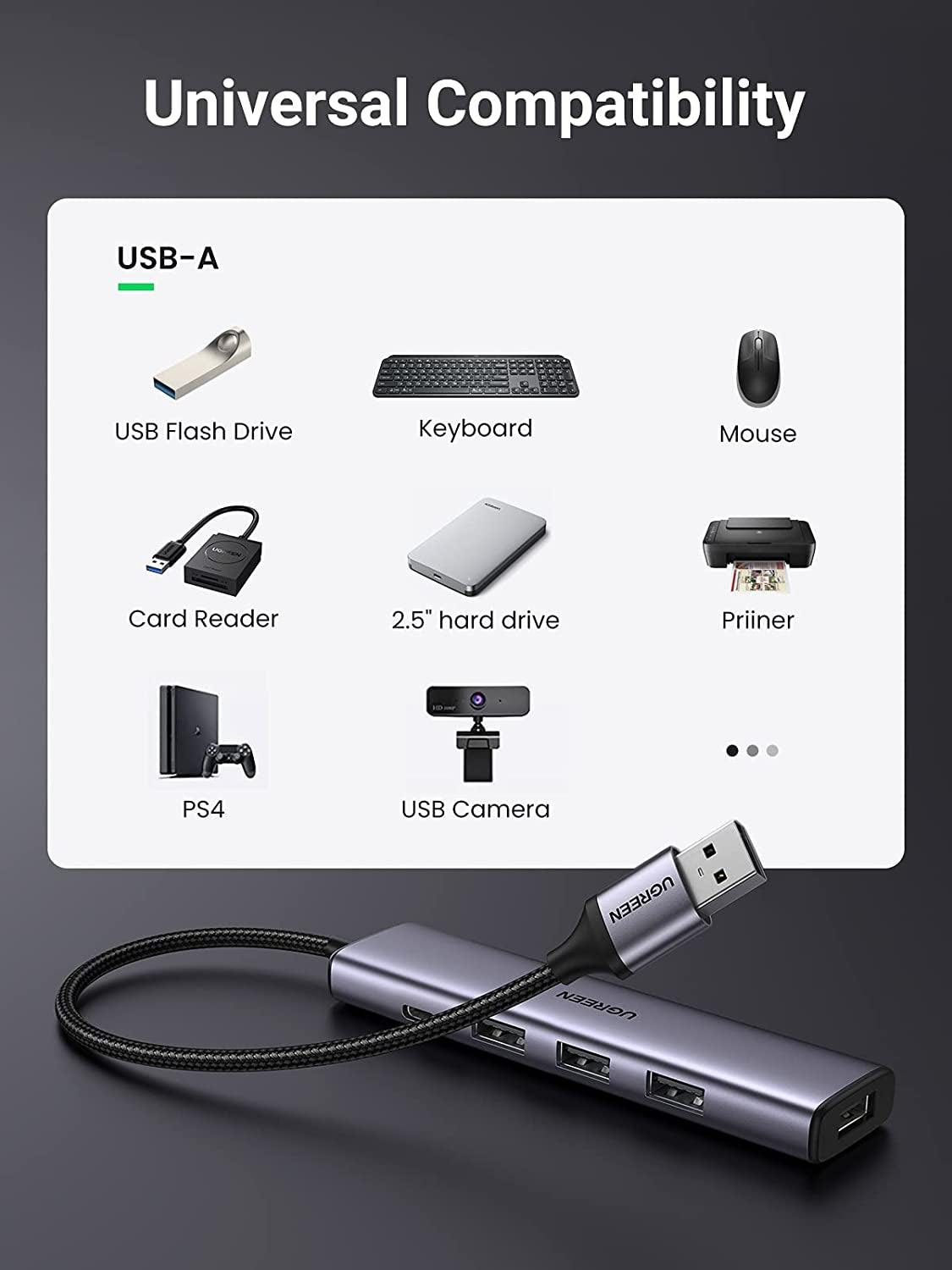 20805 USB 3.0 4-Port Hub with USB-C Power Port - image3