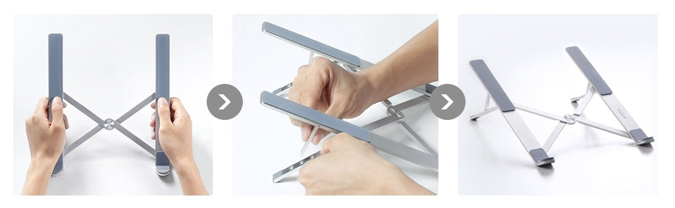 40289 Foldable Laptop Stand (Silver) - image5