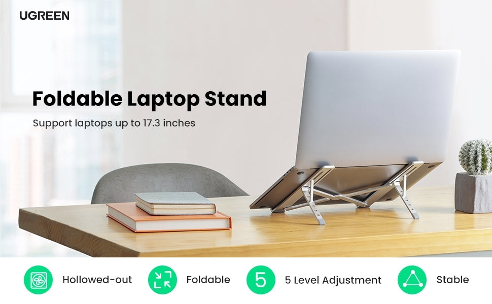 40289 Foldable Laptop Stand (Silver) - image4