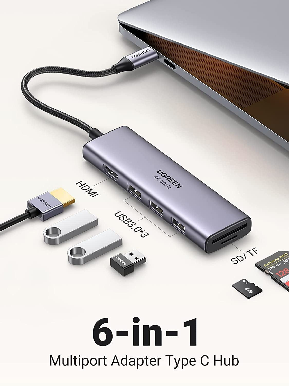 60383 Premium 6-in-1 USB-C Hub - image2