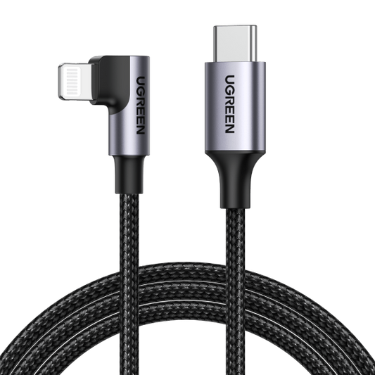 60765 90 Degree USB-C to iPhone 8-pin Cable 2M - image1