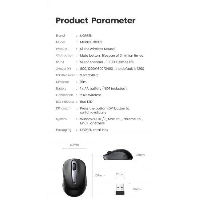 90371 Mini Portable Wireless Mouse - image3