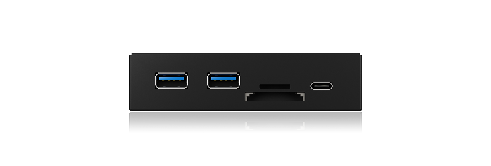 ICY BOX IB-HUB1417-i3 Frontpanel with USB 3.0 Type-C and Type-A hub with card reader - image3