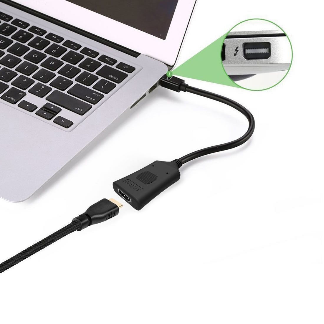 Simplecom DA101 Active MiniDP to HDMI Adapter 4K UHD (Thunderbolt and Eyefinity Compatible) - image3