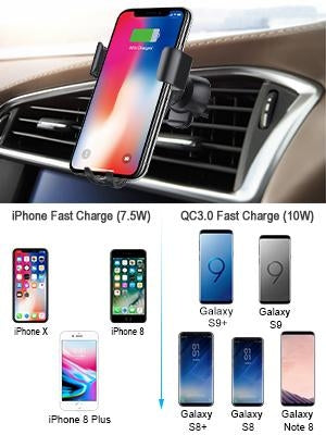 CHOETECH T536-S Fast Wireless Charging Car Mount Phone Holder - image6