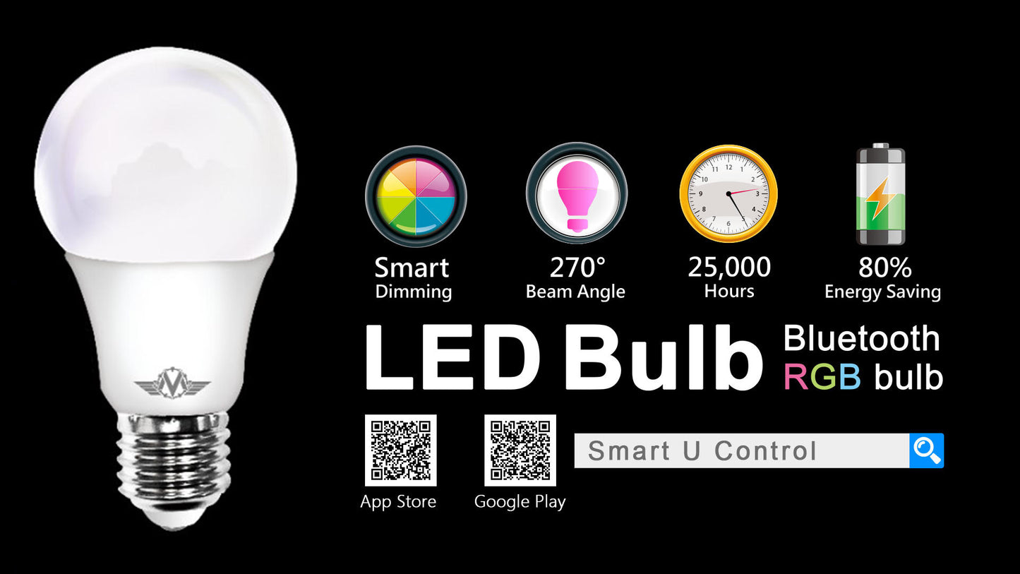 MV SMART BULB 9W E27 TWIN PACK  (apple app only ) - image2