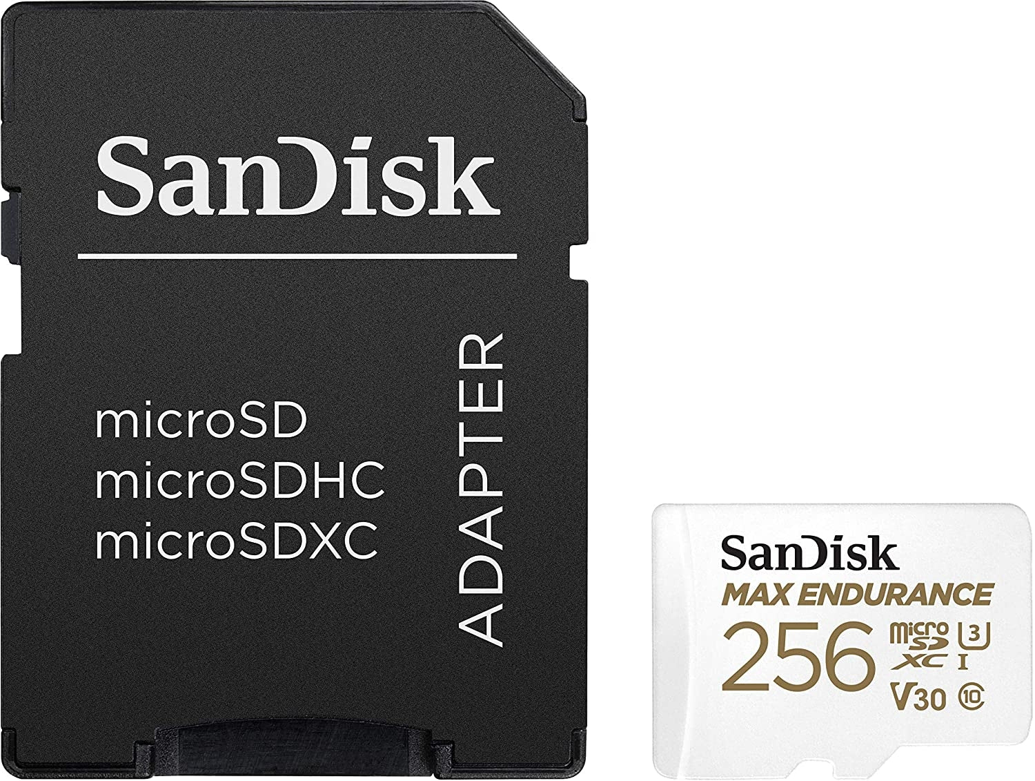 Sandisk Max Endurance Microsdxc Card SQQVR 256G (120 000 HRS) UHS-I C10 U3 V30 100MB/S R 40MB/S W SD Adaptor SDSQQVR-256G-GN6IA - image3