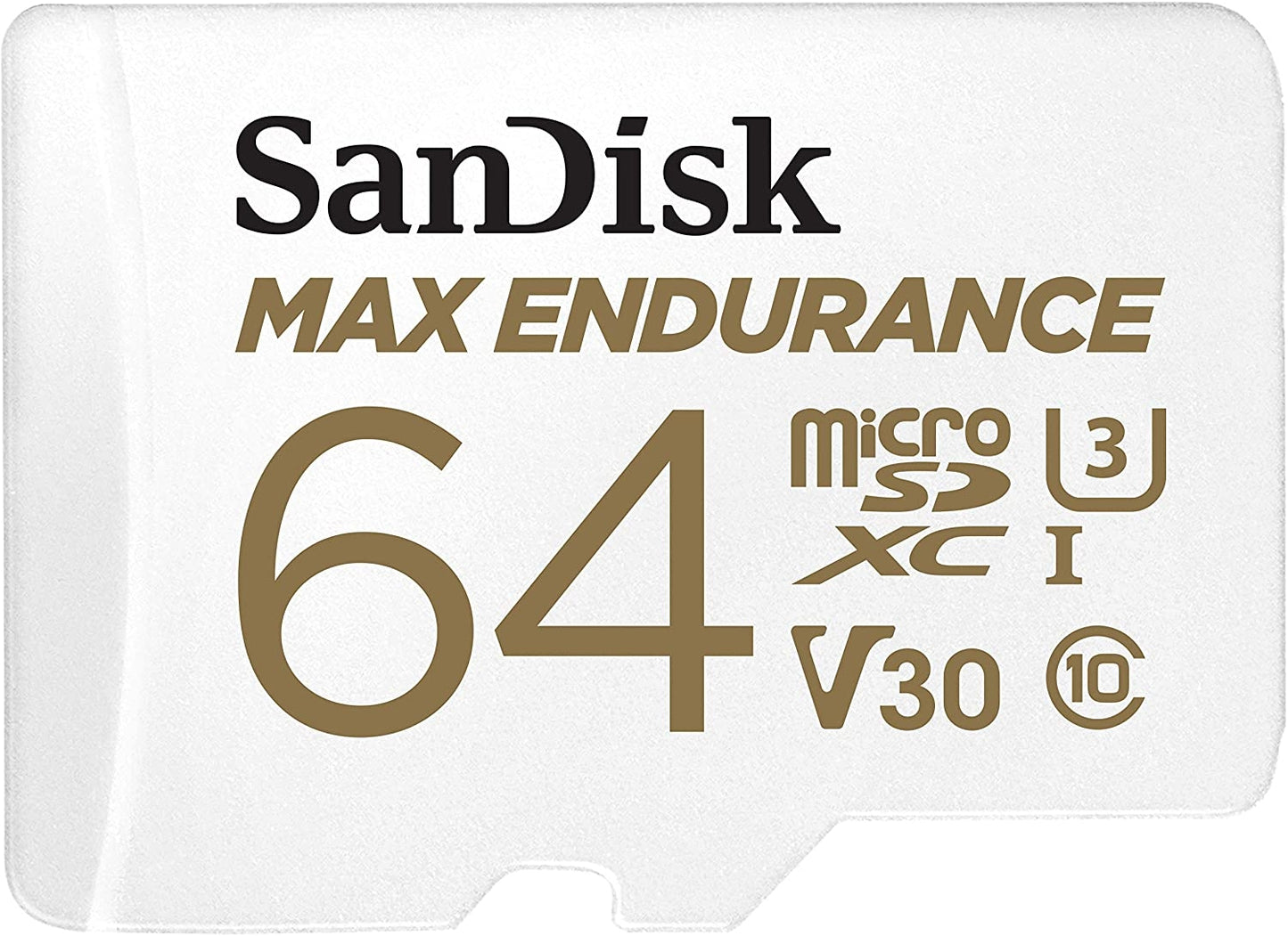 Sandisk Max Endurance Microsdxc Card SQQVR 64G (30 000 HRS) UHS-I C10 U3 V30 100MB/S R 40MB/S W SD Adaptor SDSQQVR-064G-GN6IA - image1