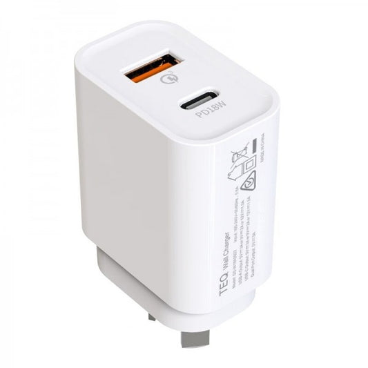 TEQ PD18W + QC 3.0 Fast Charger Dual adapter - image1