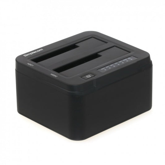 SD322 Dual Bay USB 3.0 Aluminium Docking Station for 2.5" and 3.5" SATA HDD Black - image1