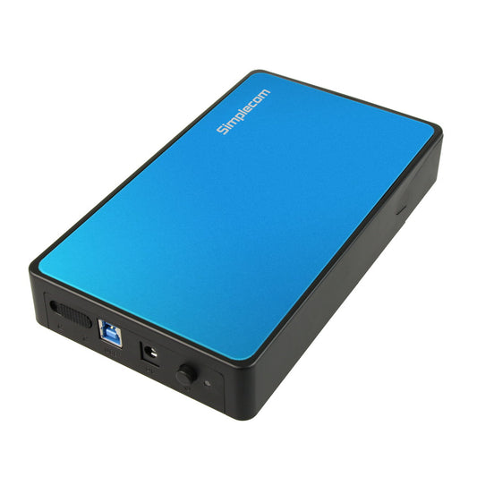 SE325 Tool Free 3.5" SATA HDD to USB 3.0 Hard Drive Enclosure Blue - image1