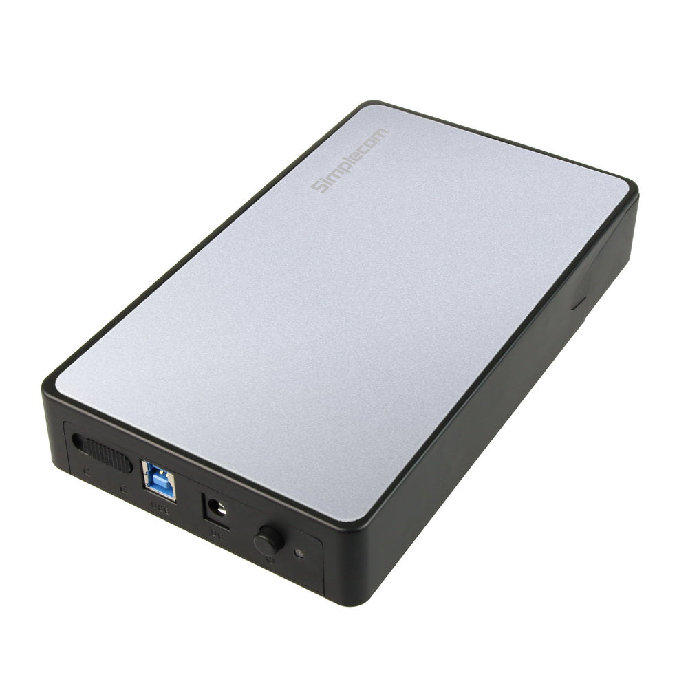 SE325 Tool Free 3.5" SATA HDD to USB 3.0 Hard Drive Enclosure Silver - image2