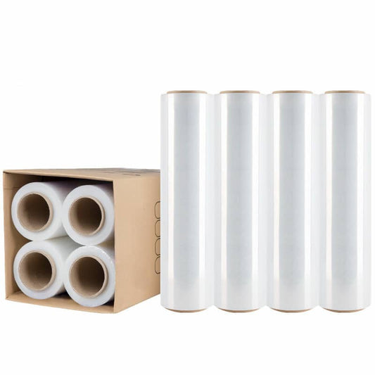 4 Packs - Moofer Premium Pallet Stretch Wrap 500mm x 300m x 25um Clear - image1