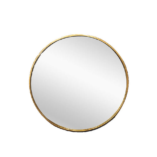 Metal Round Mirror 80cm - Gold - image1