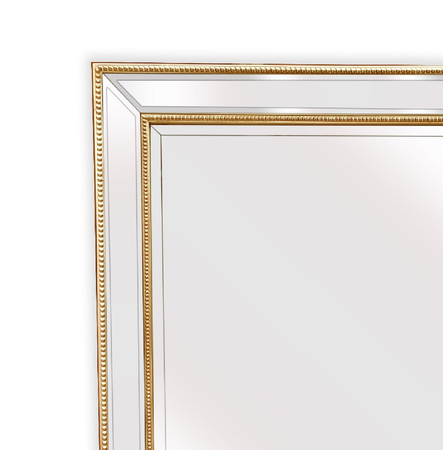 Gold Beaded Framed Mirror - X Large 190cm x 100cm - image2
