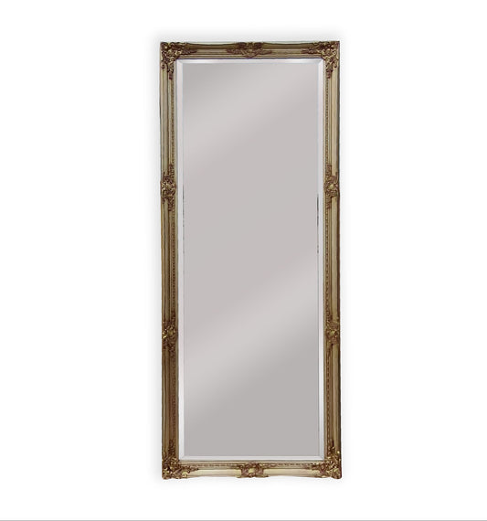 French Provincial Ornate Mirror - Champagne - Medium 70cm x 170cm - image1