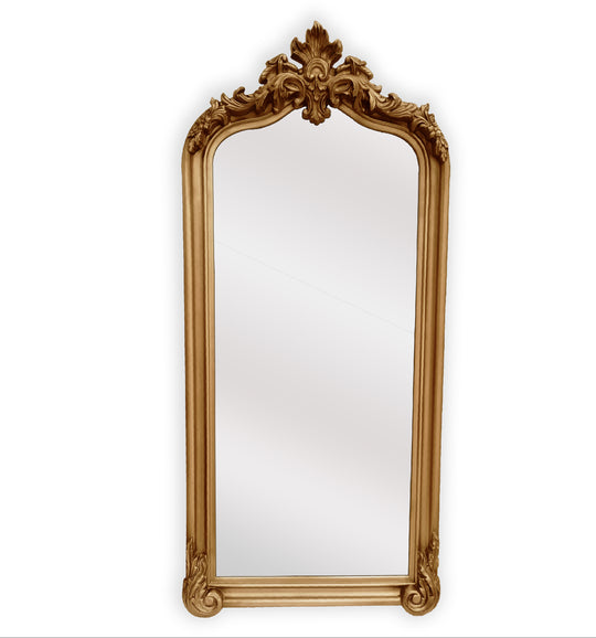 LUX Arch French Provincial Ornate Mirror - Antique Champagne - image1