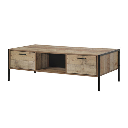 Mascot Coffee Table Living Room Unit with Drawer Oak Colour - image1