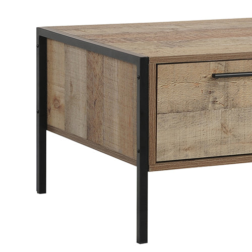Mascot Coffee Table Living Room Unit with Drawer Oak Colour - image13