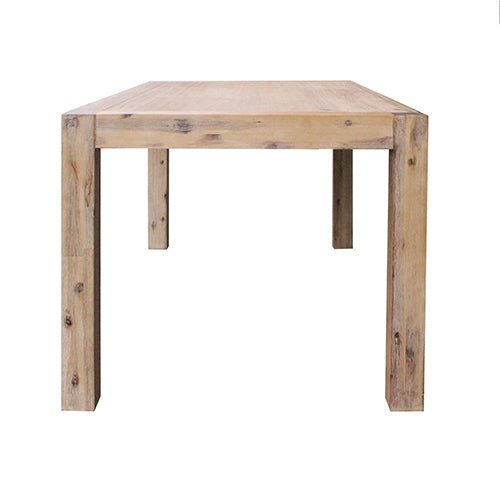 Dining Table 210cm Large Size with Solid Acacia Wooden Base in Oak Colour - image5