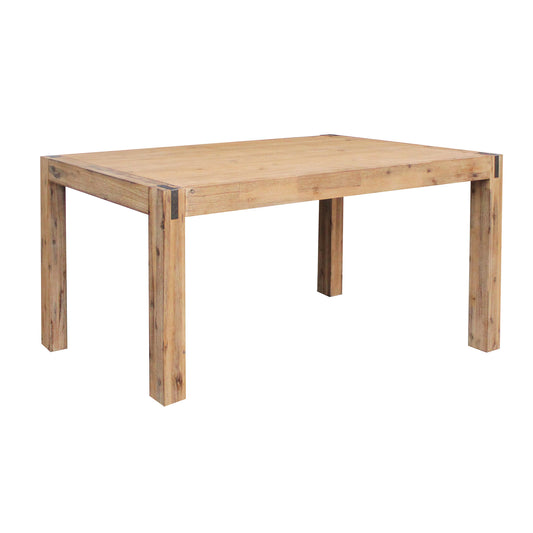 Dining Table 180cm Medium Size with Solid Acacia Wooden Base in Oak Colour - image1