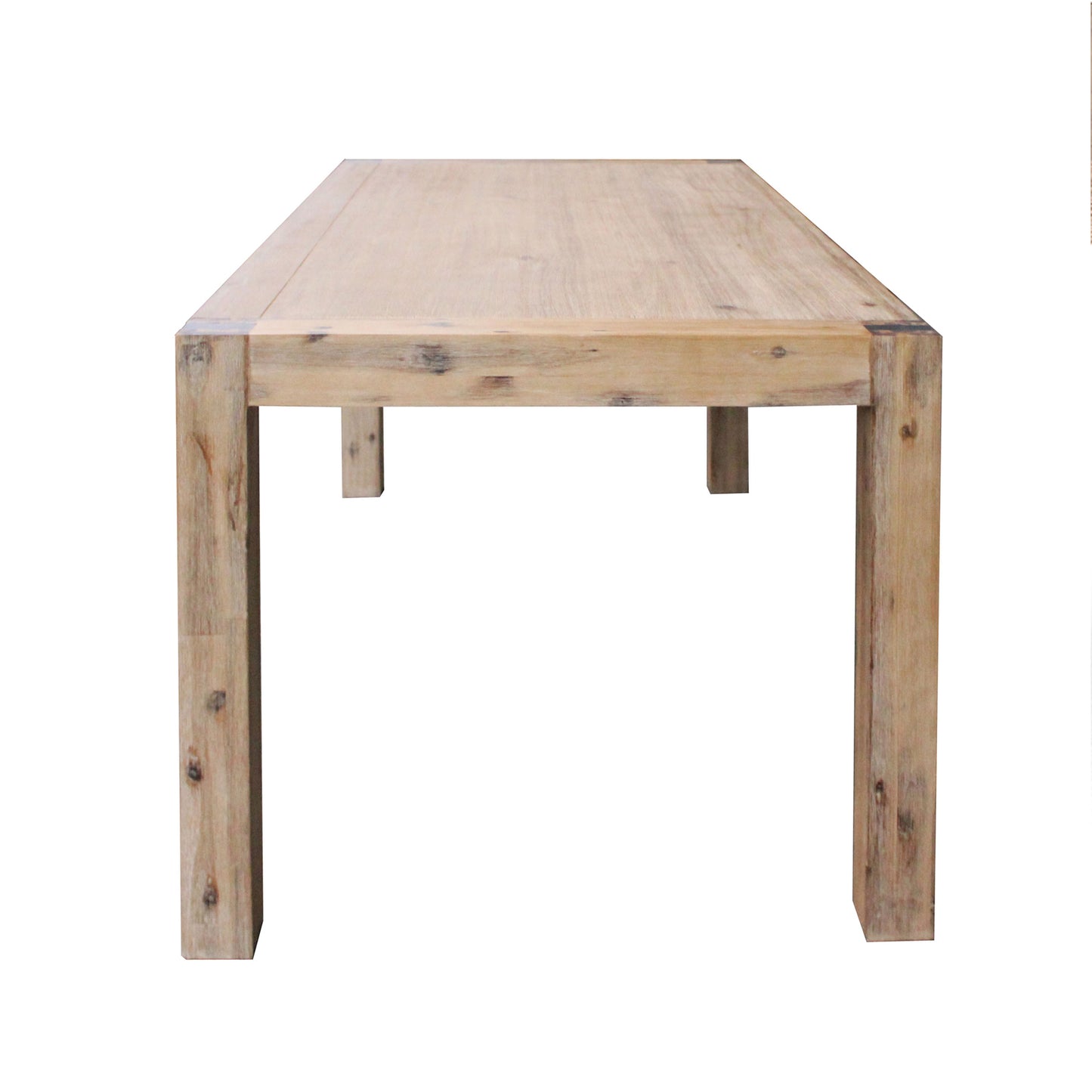 Dining Table 180cm Medium Size with Solid Acacia Wooden Base in Oak Colour - image5