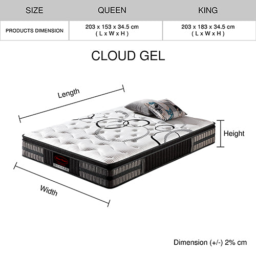 Cloud FMBT38PM Gel Mattress Queen Size - image13