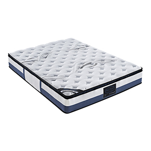 Double Mattress Latex Pillow Top Pocket Spring Foam Medium Firm Bed - image1
