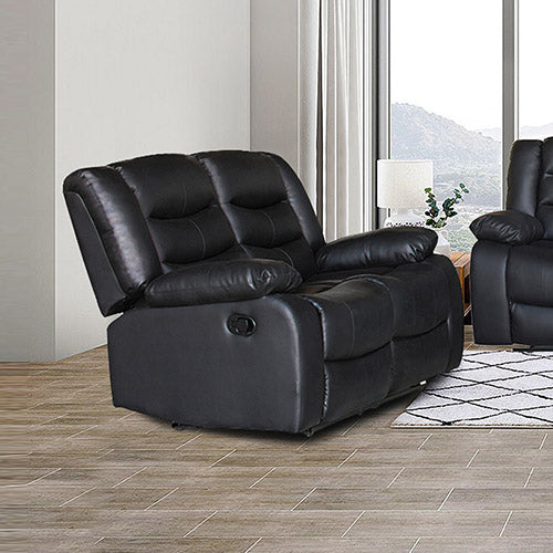 Recliner Pu Leather 2R Black - image1