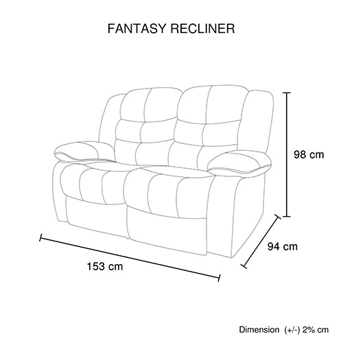 Fantasy Recliner Pu Leather 2R Brown - image8