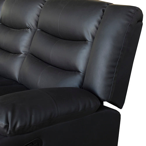 Fantasy Recliner Pu Leather 3R Black - image9