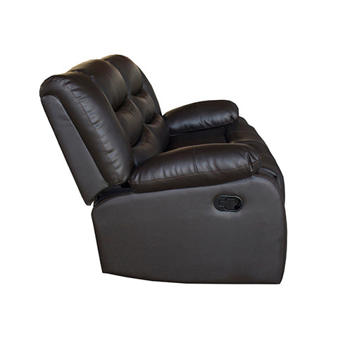 3+2 Seater Recliner Sofa In Faux Leather Lounge Couch in Brown - image4