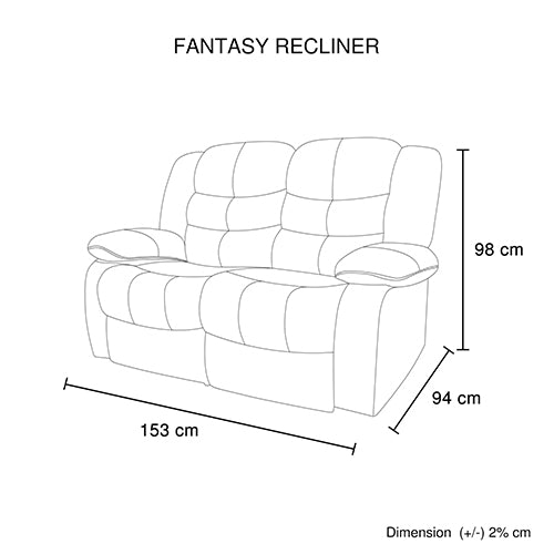 3+2 Seater Recliner Sofa In Faux Leather Lounge Couch in Brown - image6