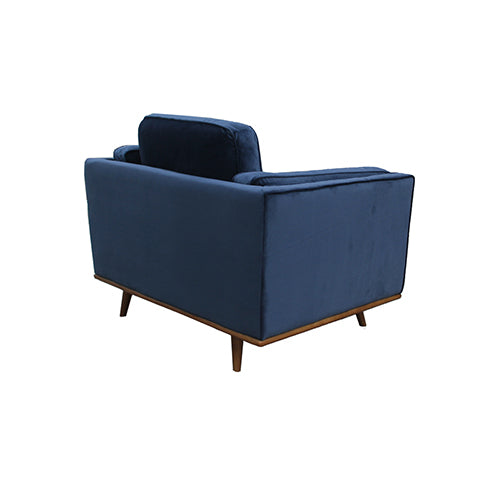 York Sofa 1 Seater Fabric Cushion Modern Sofa Blue Colour - image10