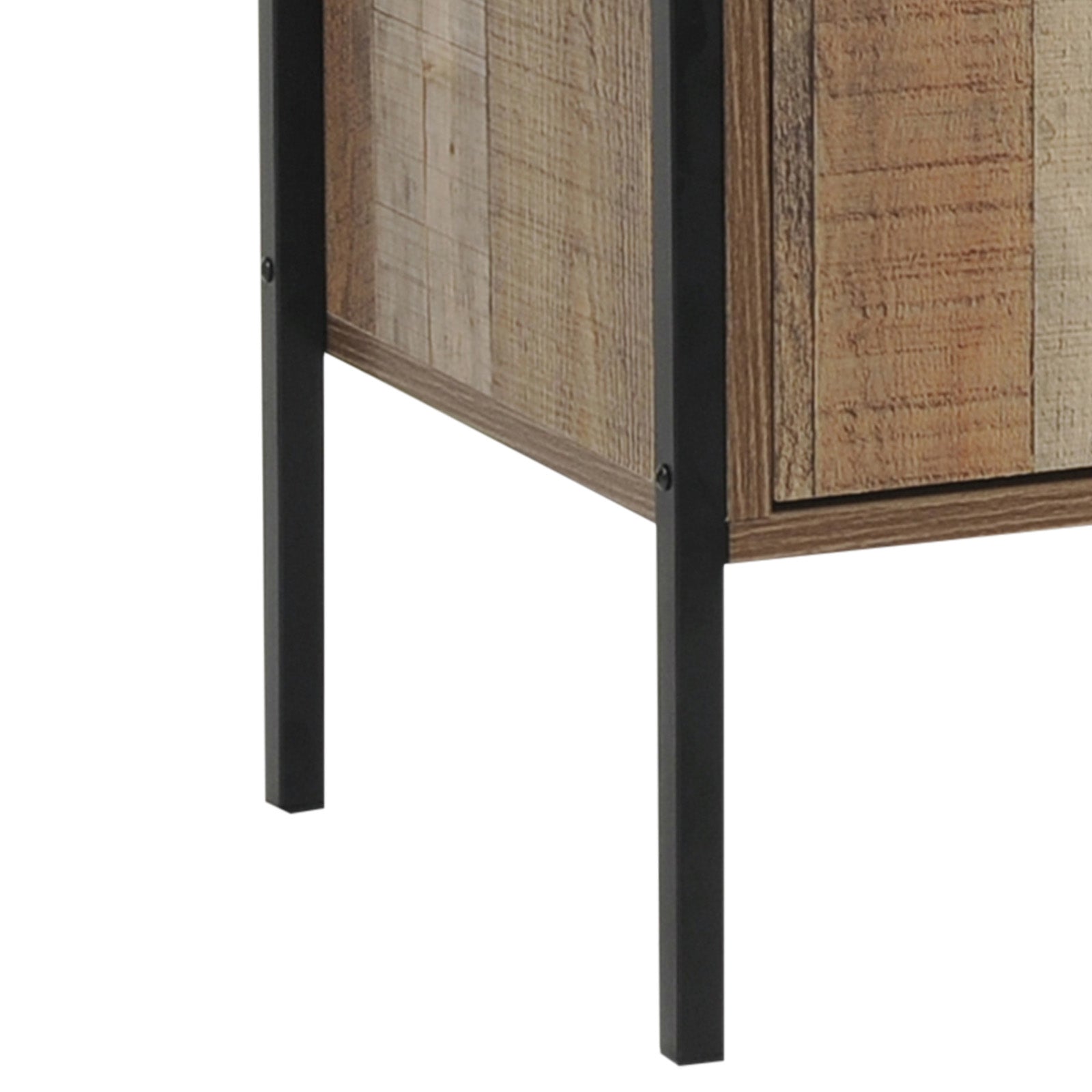 Wine Cabinet with 2 Strorage and open Selves Bar Cabinet Cupboard in Oak Colour - image6