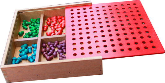 Froebel Gifts J2- Pegs And Lacing Box - image1