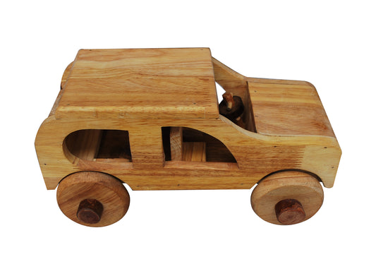 Natural Wooden Car - image1