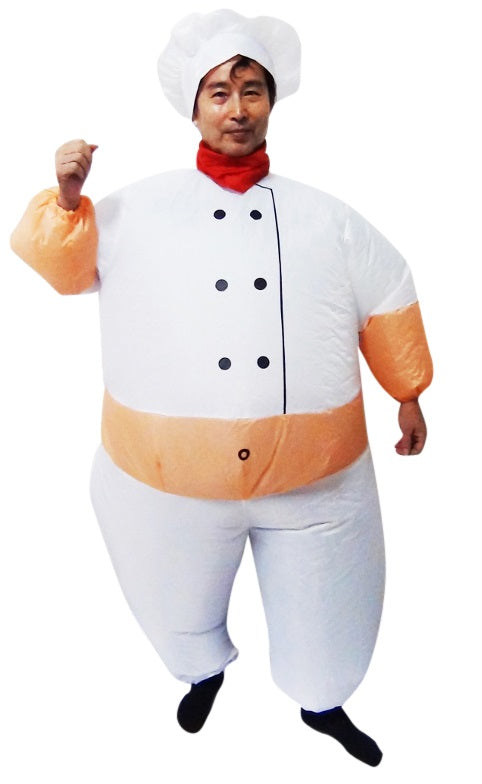 CHEF Fancy Dress Inflatable Suit -Fan Operated Costume - image1