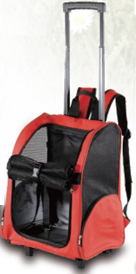 Dog Pet Safety Transport Carrier Backpack Trolley - image2