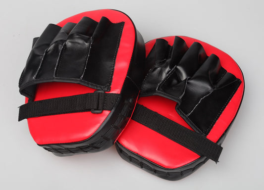 2 x Thai Boxing Punch Focus Gloves Kit Training Red & Black - image1