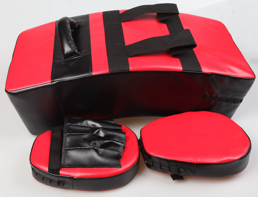 Kicking Boxing Sparring Shield & Punching Pad Mitts Combo - image1