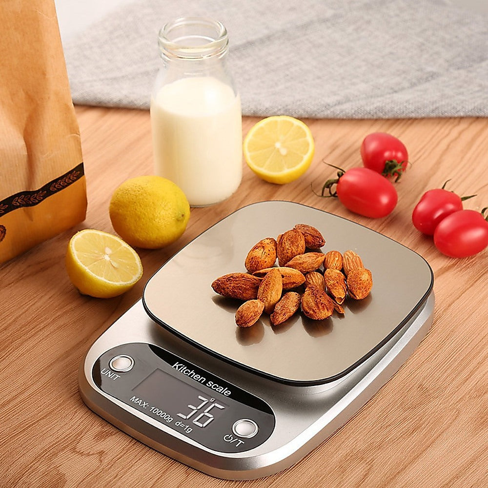 Kitchen Scale Digital Postal LCD Electronic Weight Scales Food Shop 10kg/1g - image2