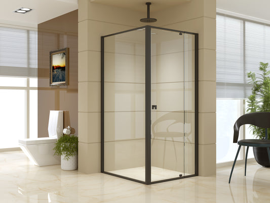 Semi Frameless Shower Screen (82~90)x 195cm & (98~101)x 195cm Side AS/NZS Glass - image1