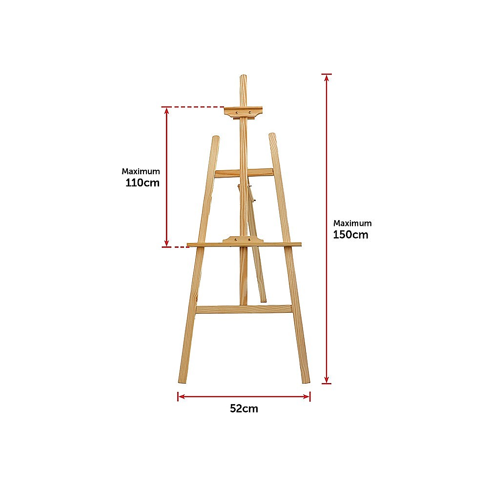 Pine Wood Easel Artist Art Display Painting Shop Tripod Stand Wedding - image6