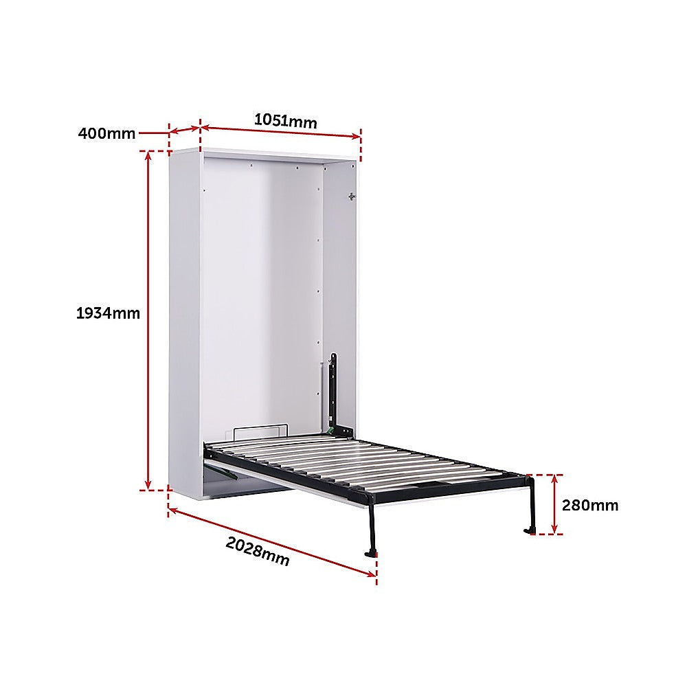 Palermo Single Size Wall Bed Diamond Edition - image6