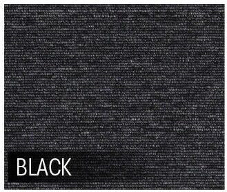 5m2 Box of Premium Carpet Tiles Commercial Domestic Office Heavy Use Flooring Black - image2