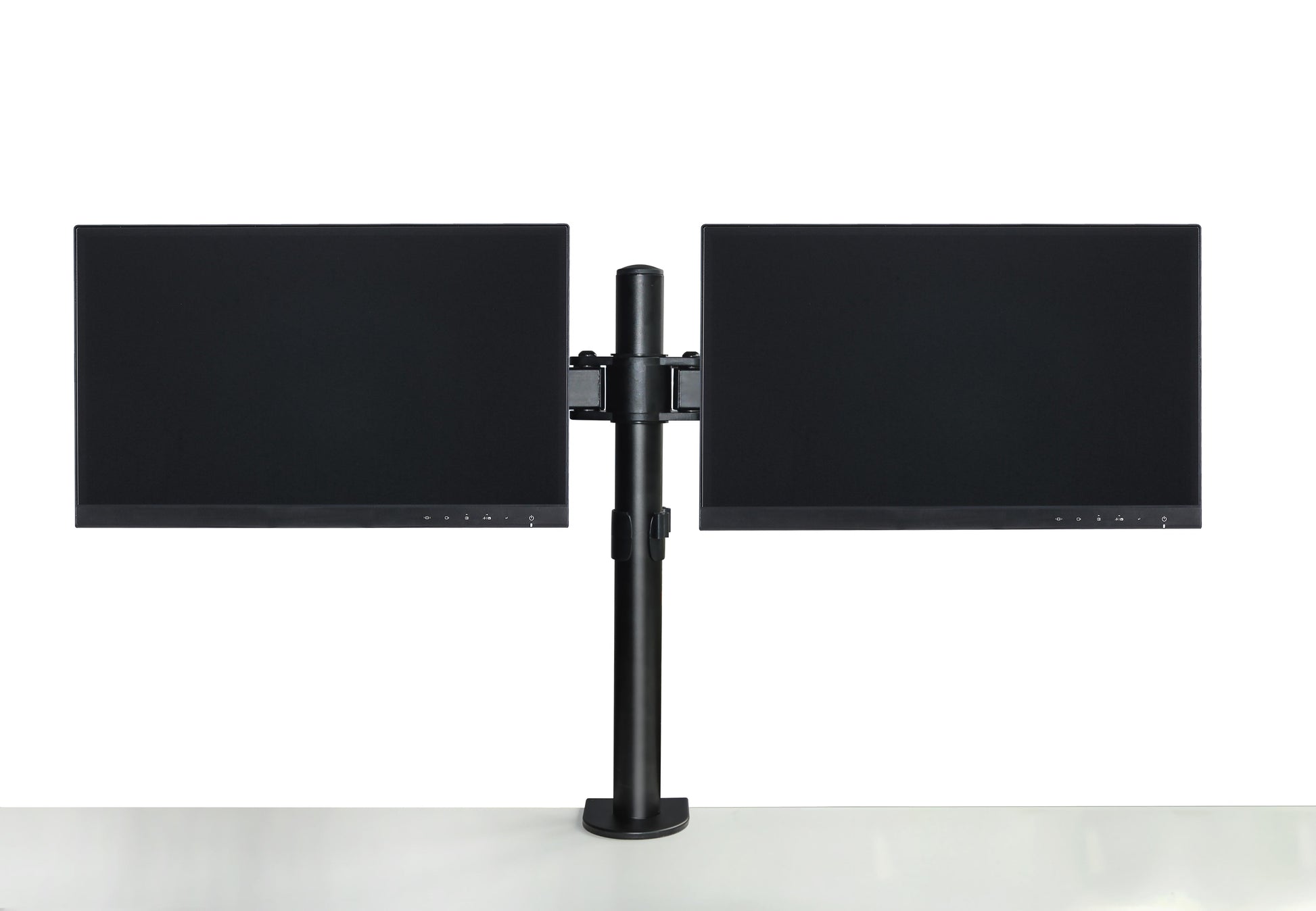 Dual LCD Monitor Desk Mount Stand Adjustable Fits 2 Screens Up To 27" - image1