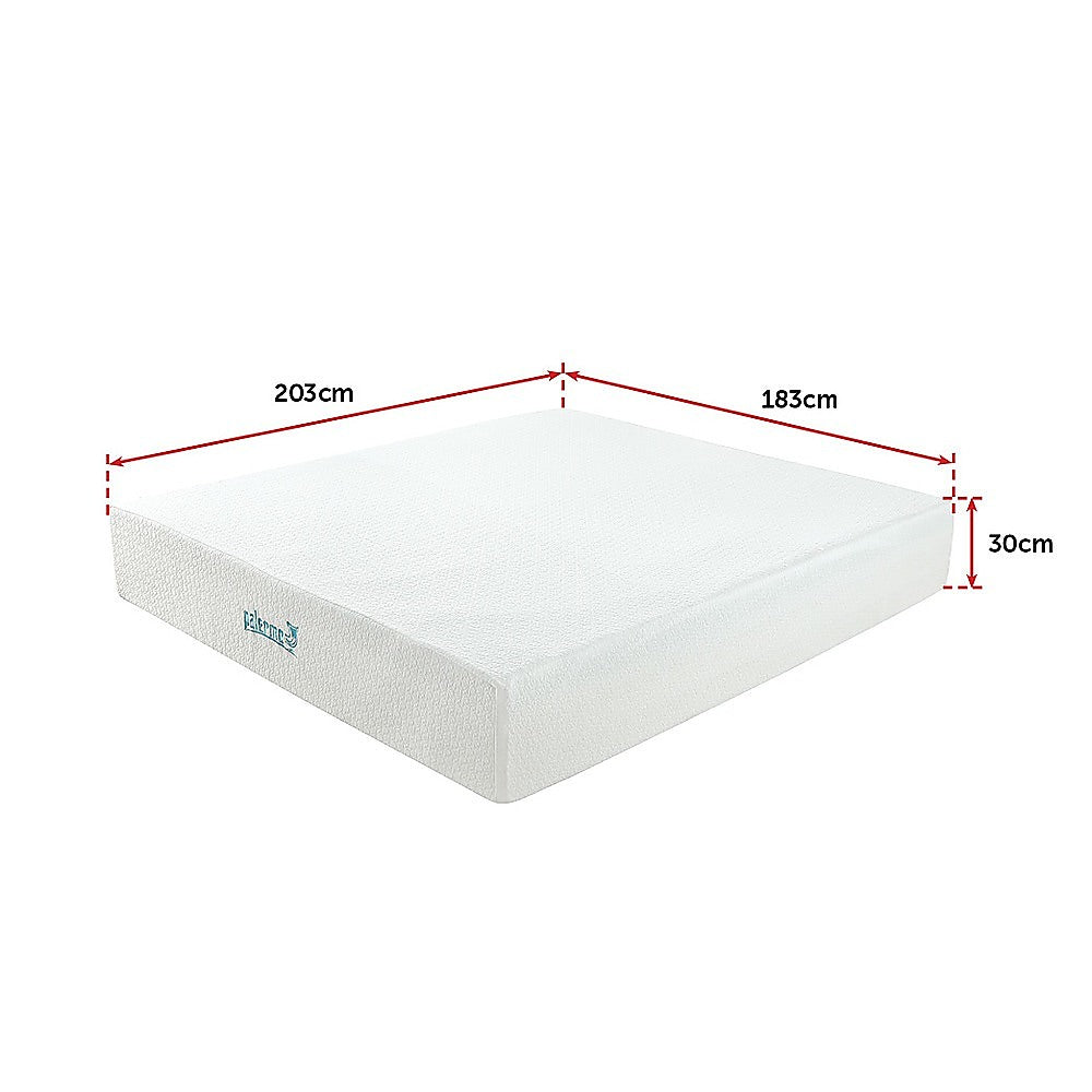 Palermo King Mattress 30cm Memory Foam Green Tea Infused CertiPUR Approved - image12