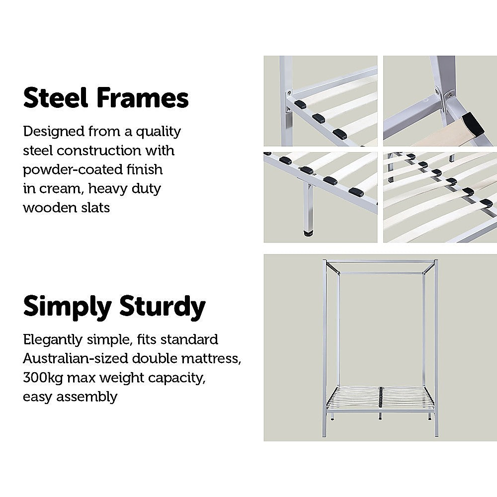 4 Four Poster Double Bed Frame - image4